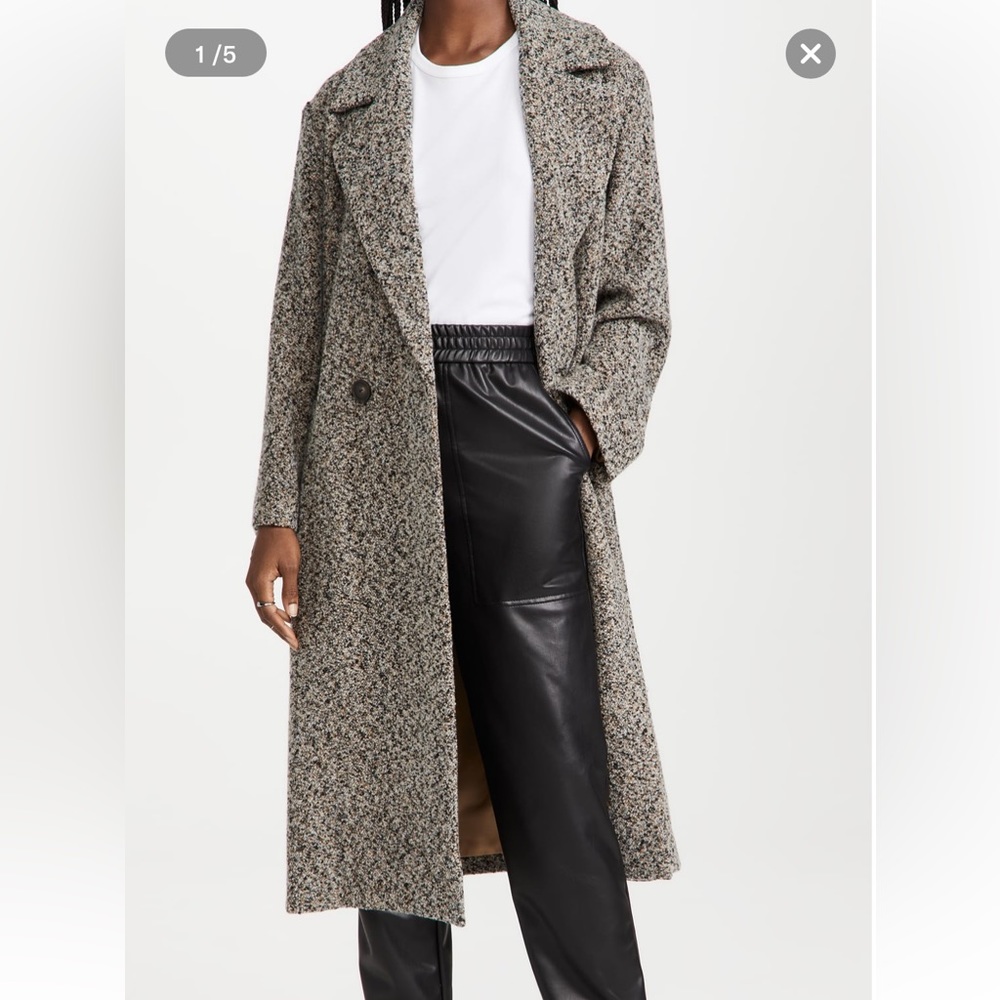 Vince Camuto Pebbled Long Trench Coat, NWT, Size M